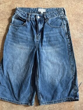 Y2k Austin Landing Blue Denim Jeans Shorts